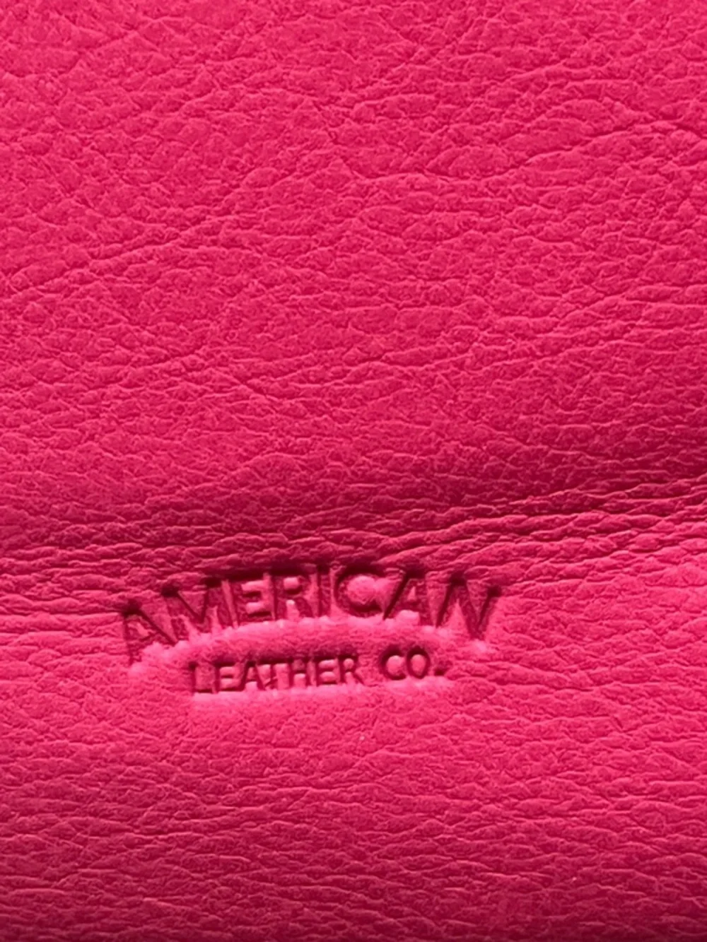 American Leather Fuchsia Dragonfruit Leather Shoulder Bag